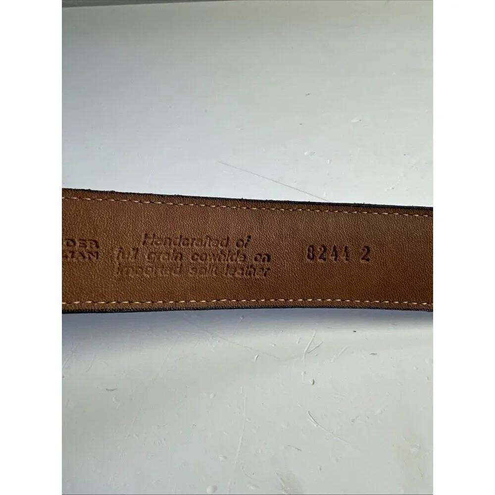 Alexander Julian Colours Leather Belt Mens 32/80 Cowhide On Bonded Leather Brown